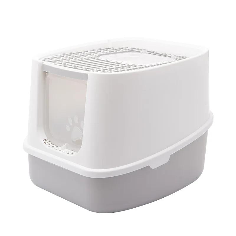 Fully Enclosed Large Cat Toilet Deodorizing and Splash Proof Cat Litter Box Fully Enclosed Pet Products
