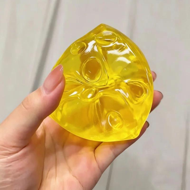 Honey Cheese Squishy Fidgets Relief Sensory Toys Super Soft Mochi Cheese Slow Rebound Squeeze Stress Ball For  Adhd Gift