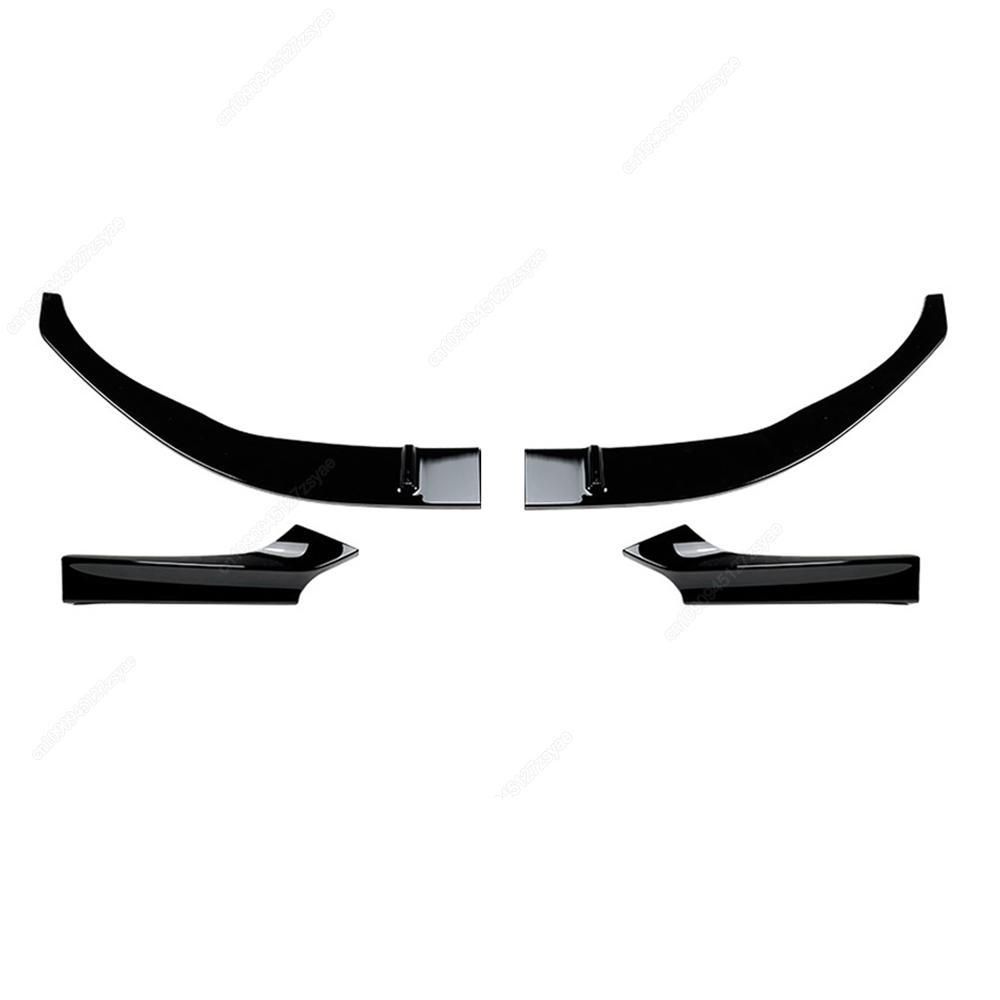 4Pcs Front Bumper Lip Splitter For BMW 2 Series F22 F23 M235i M240i 220i 228i 230i M-Sport 2014-2021 Car Canard Spoiler Bodykits
