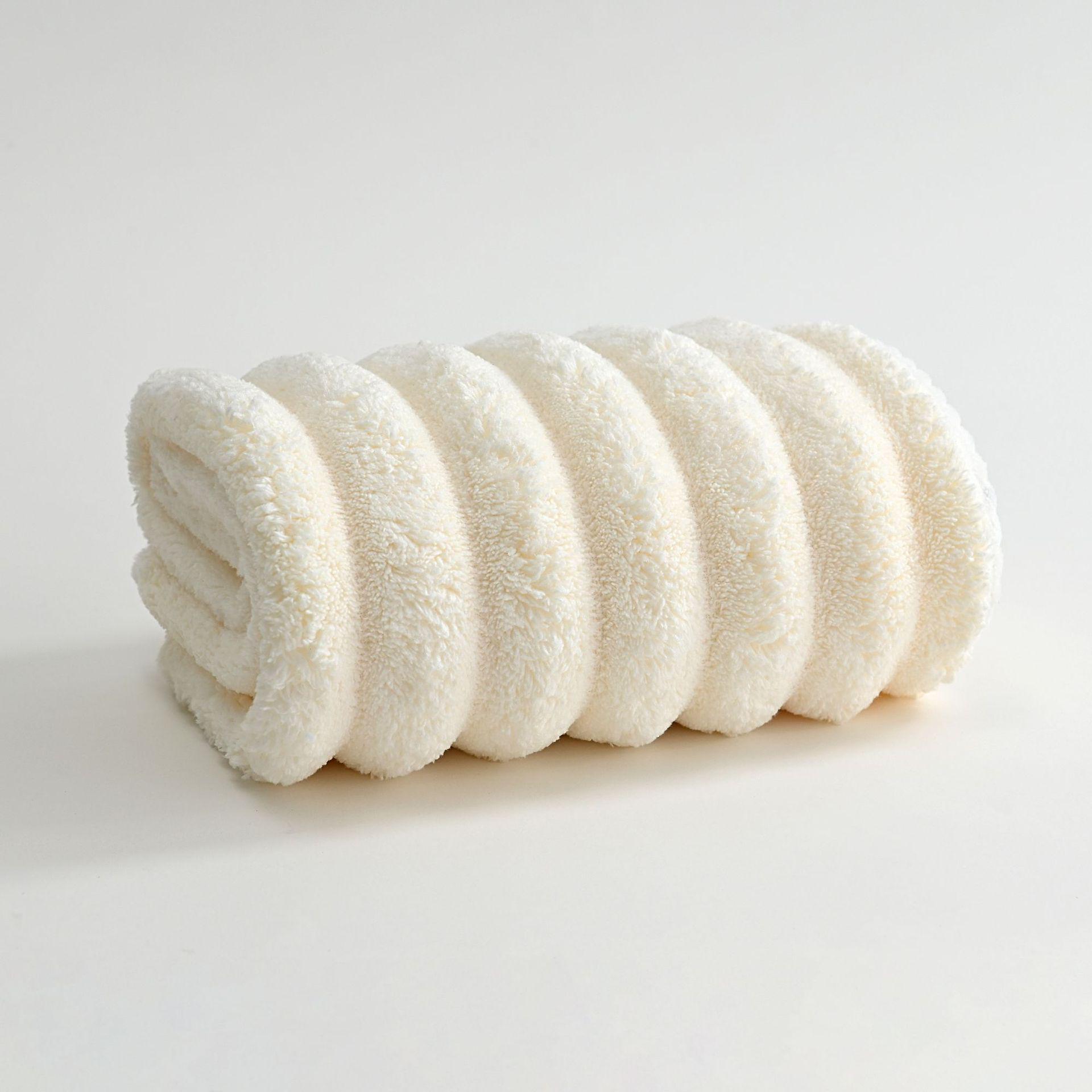 Candy Color Coral Fleece All Cotton Soft Towel - Thick, Absorbent, No Shedding 34*74 cm