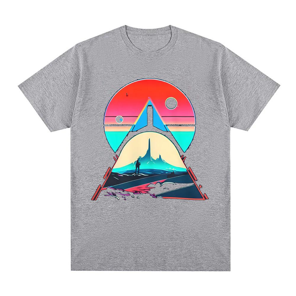 No Man's Sky Inspired T-shirt GAME Graphic Printing TEE Unisex Cotton Comfortable T Shirt Casual Crew Neck Soft Tees