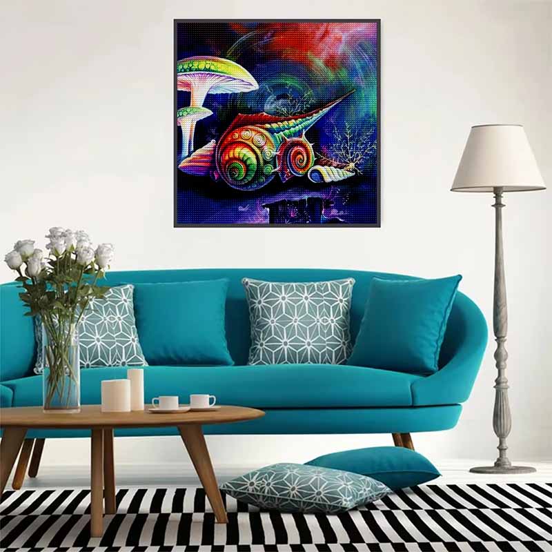 New Arrival 5D DIY Full Circle Diamond Painting "Painted Conch" Embroidery Cross Stitch Home Decor Gift