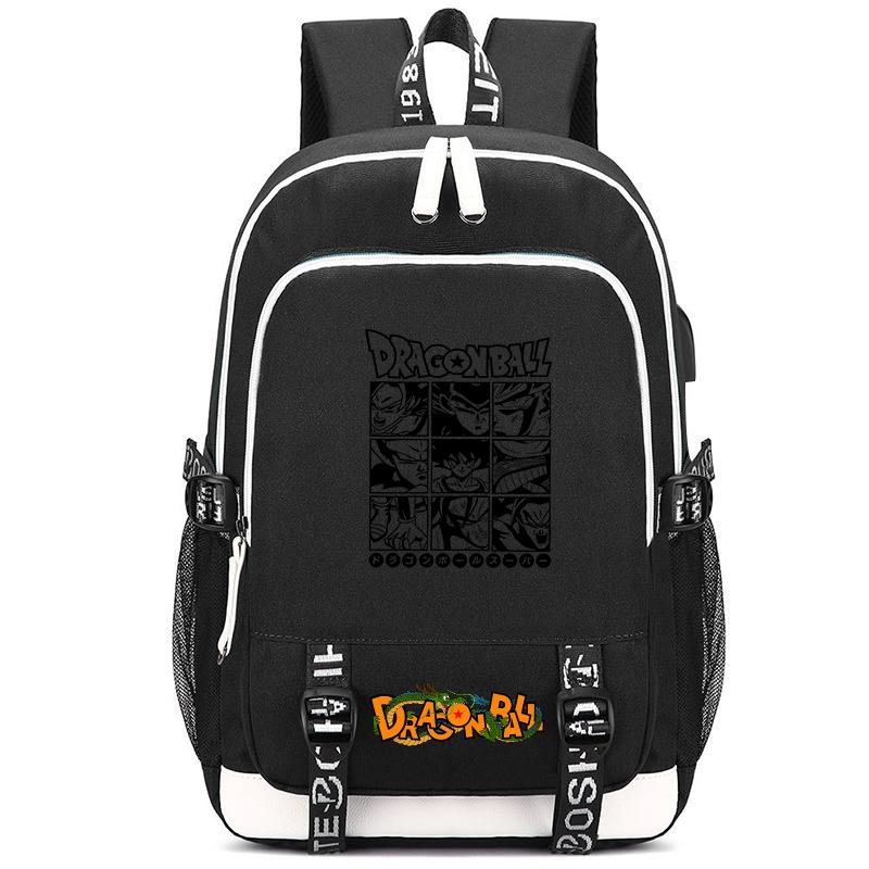 Rucsac din pânză Anime Dragon Ball Rucsac imprimat pentru fată băiat cadou Back To School Bookbag bărbați femei geantă de călătorie Mochila