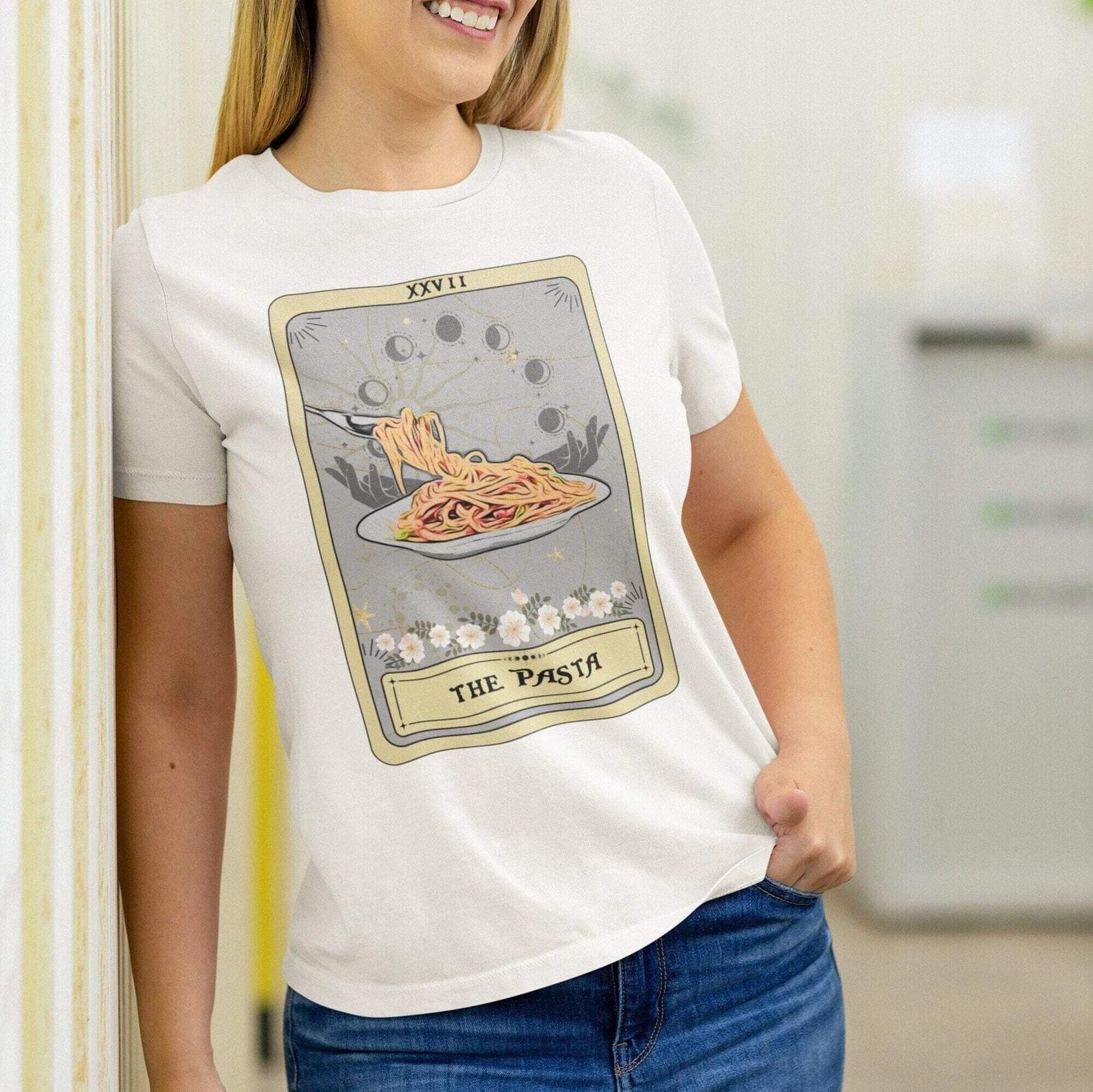 The Pasta Tarot Card Shirt, Spaghetti Lover Italian Food S