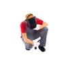 Repairman Figure Model 1:64 Scale Hand Painted Miniature Figure for Miniature Scenes Dioramas Props,Model Car Displays