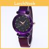 Magnetic Steel Band Quartz Watch With Starry Dial For Casual Daily Wear