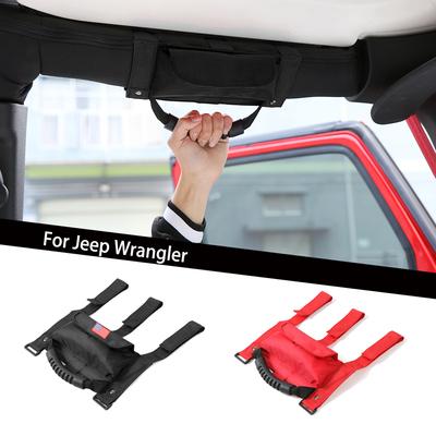 Borsa Portaoggetti Maniglia Roll Bar per Jeep Wrangler CJ YJ TJ JK JL & Gladiator JT Accessori Auto, 1 Pz
