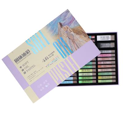 50pcs Oil Pastels Vivid Colors Glossy Uniform Safe Reliable DIY Interesting Decorative Art Supplies