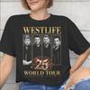 Westlife 25th Anniversary Tour 2026 Tee Shirt for Women Graphic Print T Shirts  100% Cotton Clothing