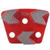 3PCS Trapezoid Diamond Floor Grinding Pad Disc #30 Grit Metal Bond Scraper