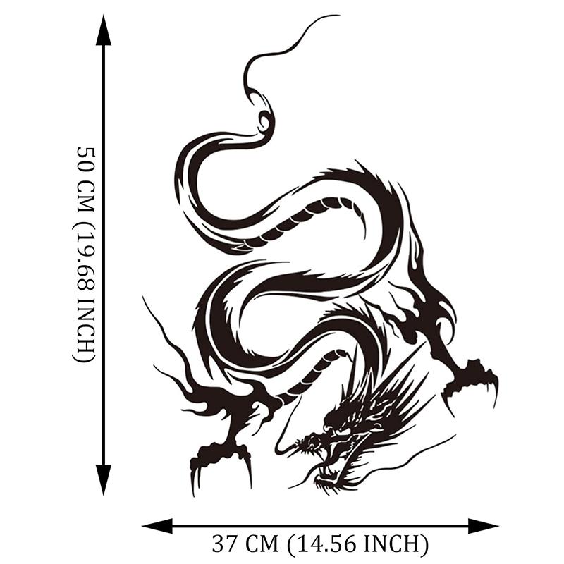 Bilklistermärken Utsökt Drak Totem Vinylklistermärken Bilstötfångare Bakruta Hjälm Kylskåp Laptop Dekal