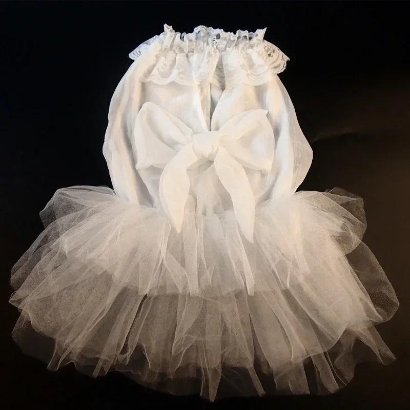 Big Dog Clothes Summer Large Dog Wedding Dress Corgi Shiba Inu Samoyed Husky Labrador Golden Retriever Clothing Pet Costumes WHITE-L2