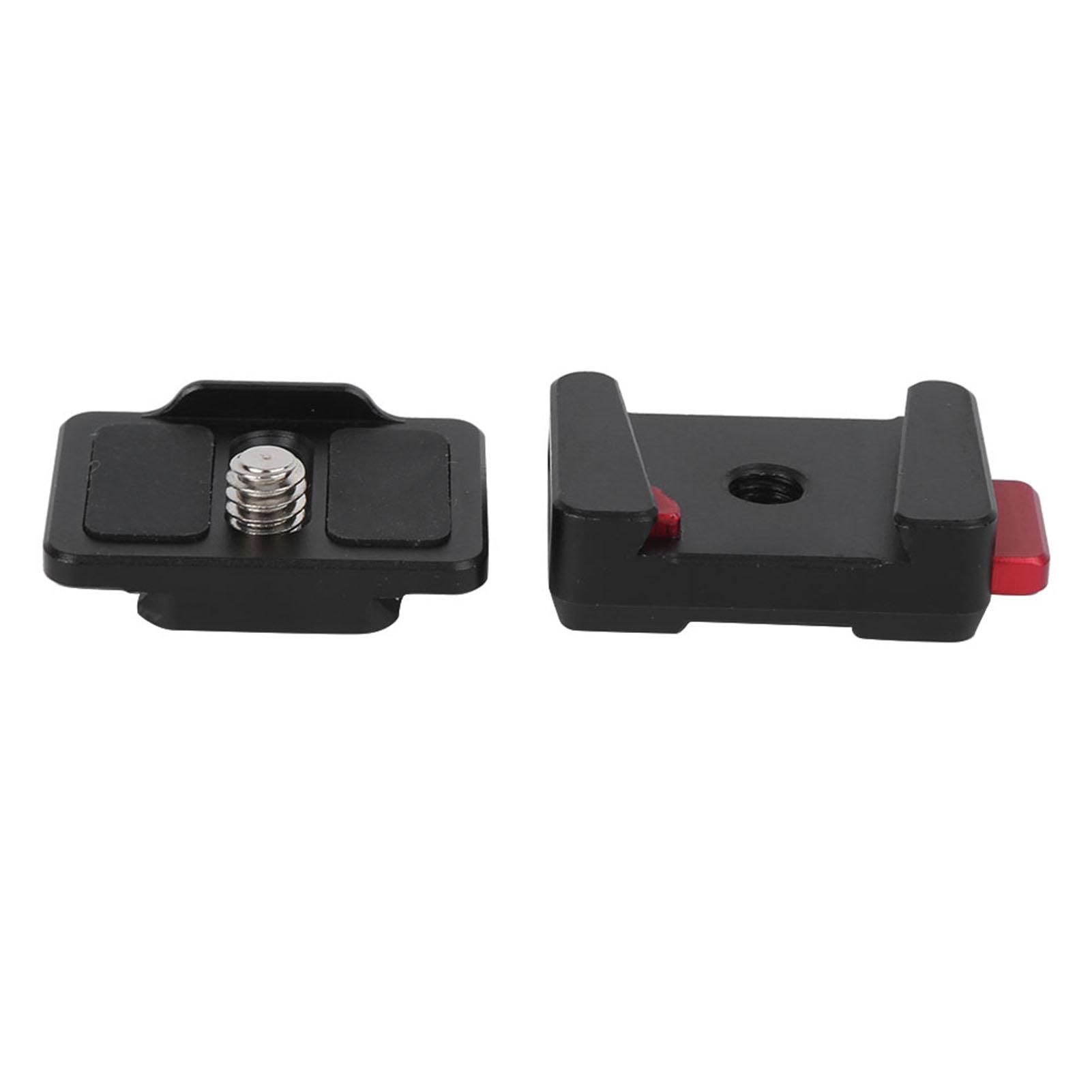 

Aluminium Alloy Black Monitor Quick Release Plate 1 4 Inch Screw Fixed Mount Universal Photography Accessory