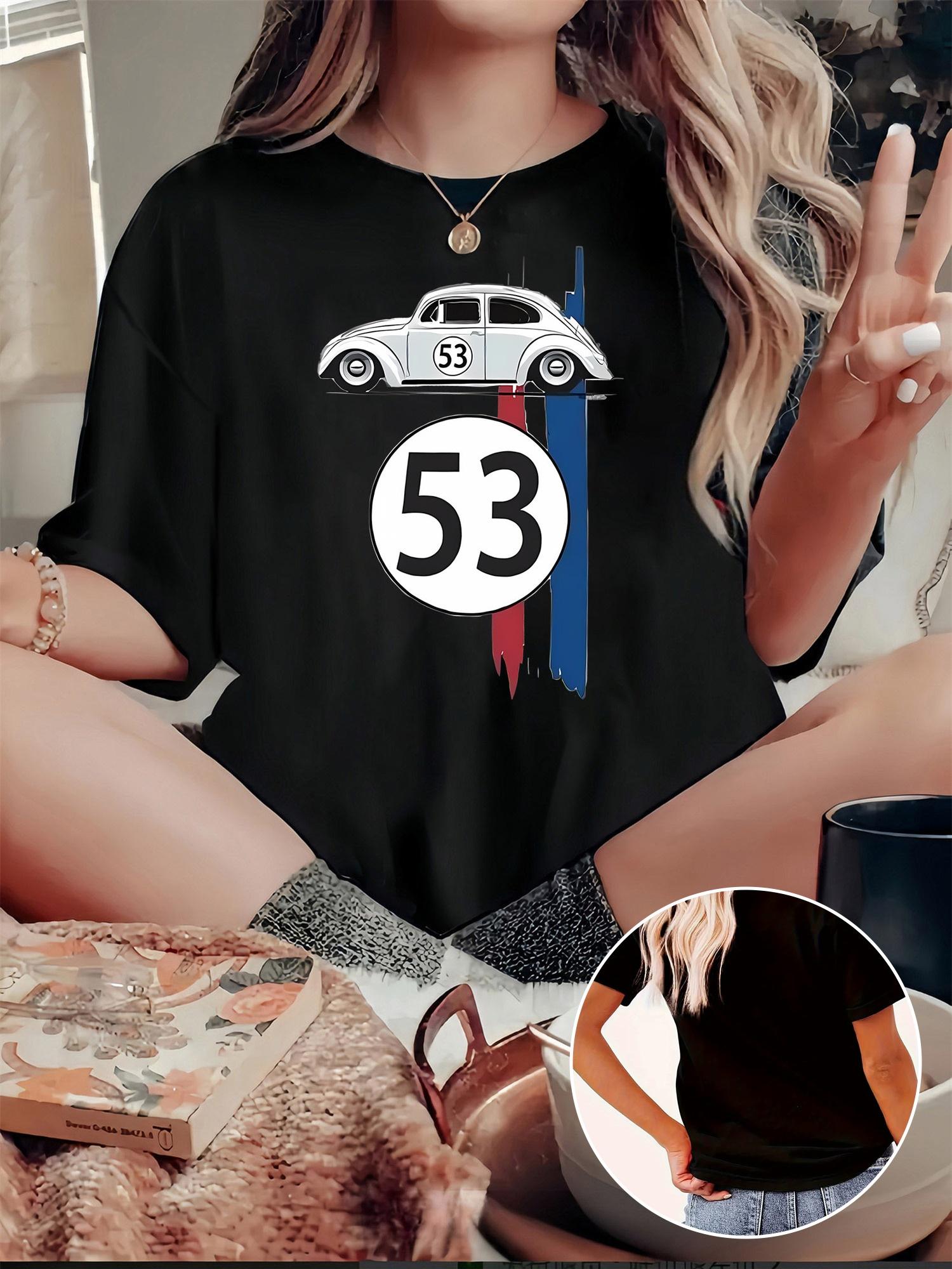 Herbie 53 Vintage Car Graphic Print T-shirt M