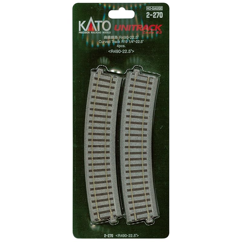 

KATO HO gauge curved track R490-22.5° 4 pieces 2-270 model train supplies
