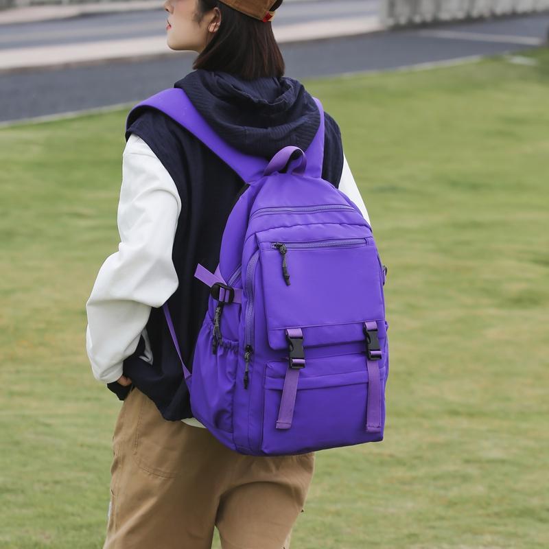 Männer Einfarbig Rucksack Frauen Große Kapazität Reise Rucksack Student Schul