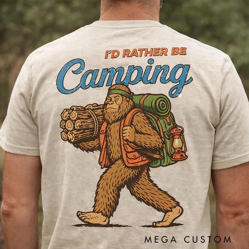 Camping T-Shirt Bonfire Nights Happy Camping Shirt Outdoor Camping Lover Gift XXXL