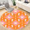 1pc Mandala Office Round Rug, Carpet for Office, Gaming, Lightweight Round Floor Mat yy260205044