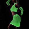 FASHION Plus Size Erotic Curvy Bodysuit Costumes Sex Mesh Babydoll Dress New Luminous Crotchless Bodystocking For Transparent Lingerie