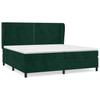 Box Spring Bed with Mattress Dark Green 200x200 cm Velvet