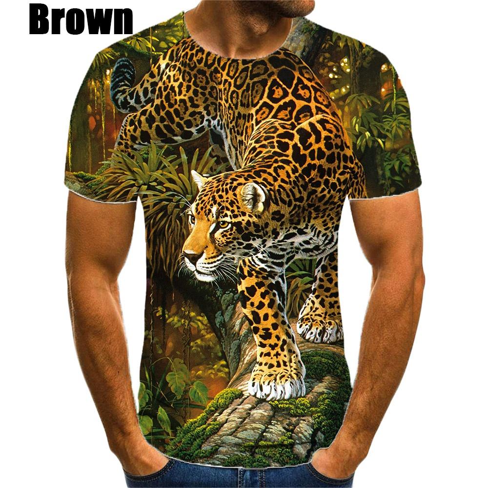 Hengyuan12 Nieuw Mode Jaguar 3D Geprint T-shirt Mannen en Vrouwen Zomer Casual Korte Mouw Ronde Hals Shirt Tops Dierlijke Luipaard Tee Tops 2XL
