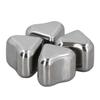 4 Packs Heart Shaped Whiskey Stones Cooling 304 Stainless Steel Reusable Chilling Rocks