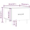 VidaXL Coffee Tables 2 Pcs White 50x50x40 Cm Engineered Wood 829349