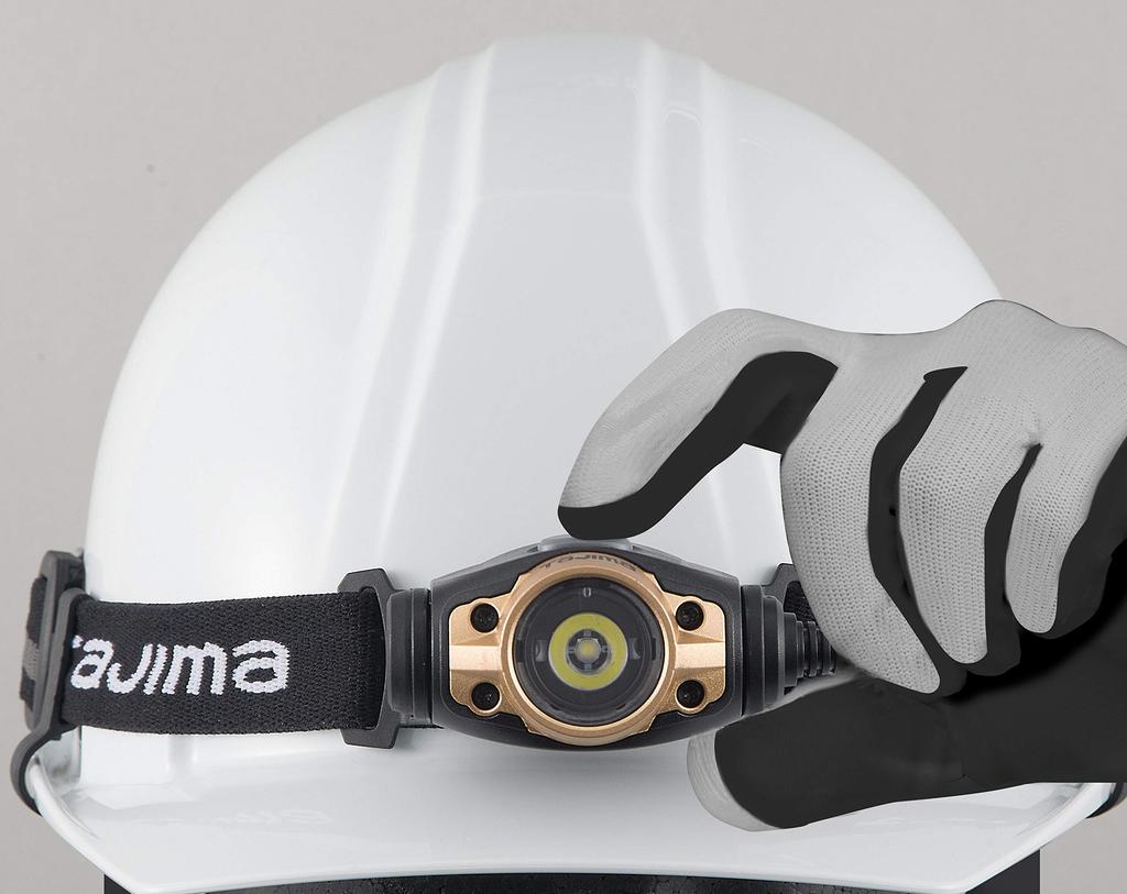 Tajima LED Helmet for Headband 10 x 43 x Pack of 4 Clips, Black, Fixation, LE-ZC1, 12mm,