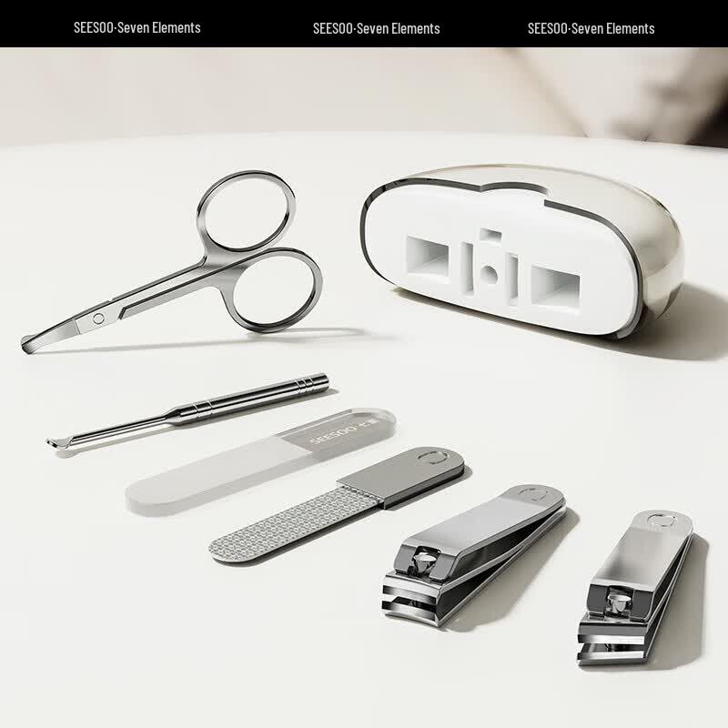 Seesoo 6-Piece Portable Nail Clipper Grooming Kit
