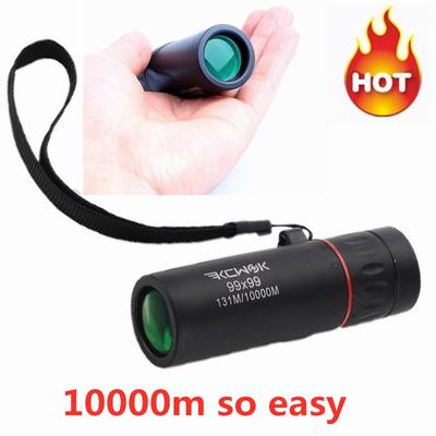 Super High Power 10000 m 99 x 99 tragbare HD-Optik Bak4 Nachtsicht-Monokular-Teleskop Survival Travel