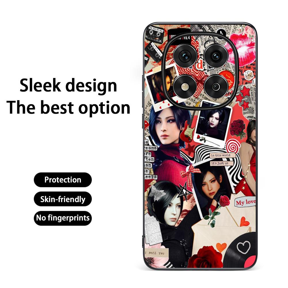 Hot Game Ada Wong Leon Poster Phone Case For Redmi Note 14 13 12 11 Pro Plus S 5G 14C A3 Soft Black Phone Cover