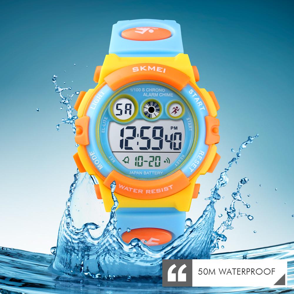 SKMEI 1451 Dropship Módní vodotěsné dětské hodinky pro chlapce a dívky Digitální LED hodinky Budík Datum Sportovní elektronické digitální hodinky
