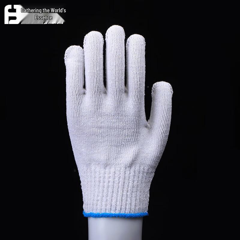 Утолщенные хлопковые рабочие перчатки Jihua Shi One Size