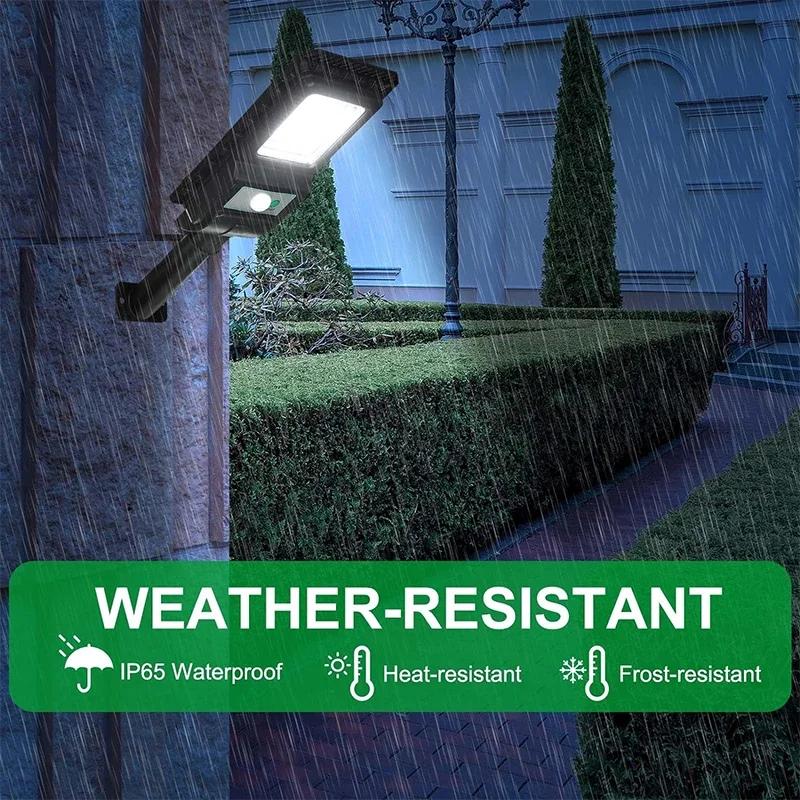 Solar Street Light Super Bright Outdoor 156LED Wall Lamp Waterproof Motion Sensor Garage Garden Fence
