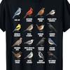 North American Bird Species Pattern T-shirt Men's T-shirt Summer New Item Suitable for Both Men and Women