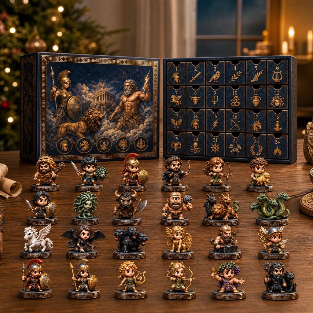 2D 2026 Christmas Calendar, -Day Countdown Holiday Advent Calendar