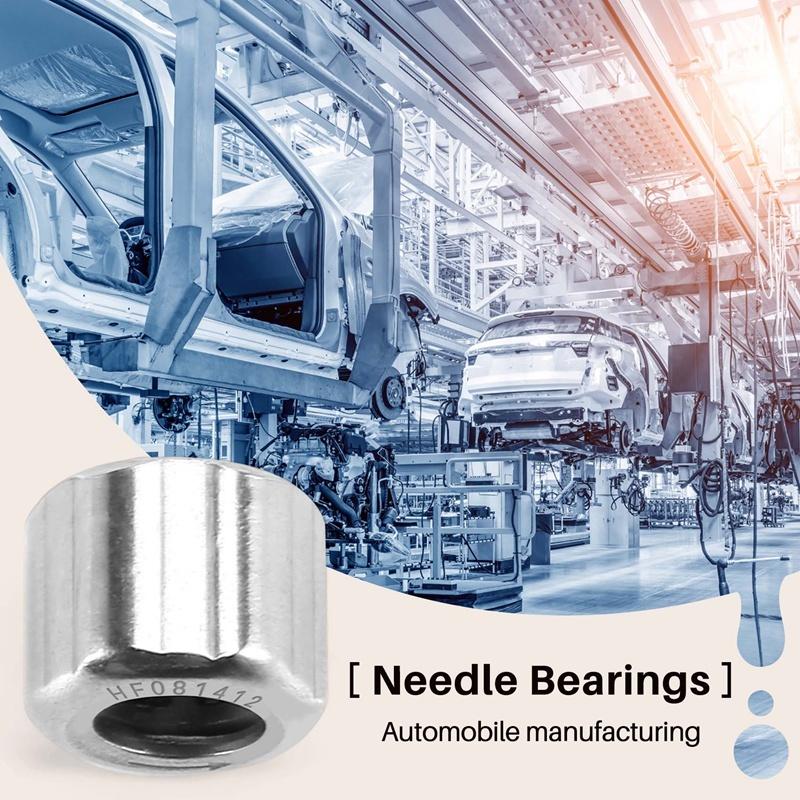 10Pcs Needle Bearing HF081412 Outer One-Way Needle Roller Bearing 8X14x12mm For Manufacturing Industry