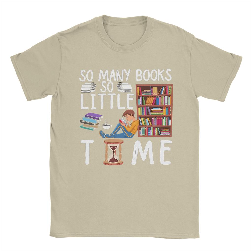 Vintage T Shirt Summer So Unisexy books so little time Novelty T Shirts   Cotton Tshirt for Unisex YK Retro Big Size Clothing