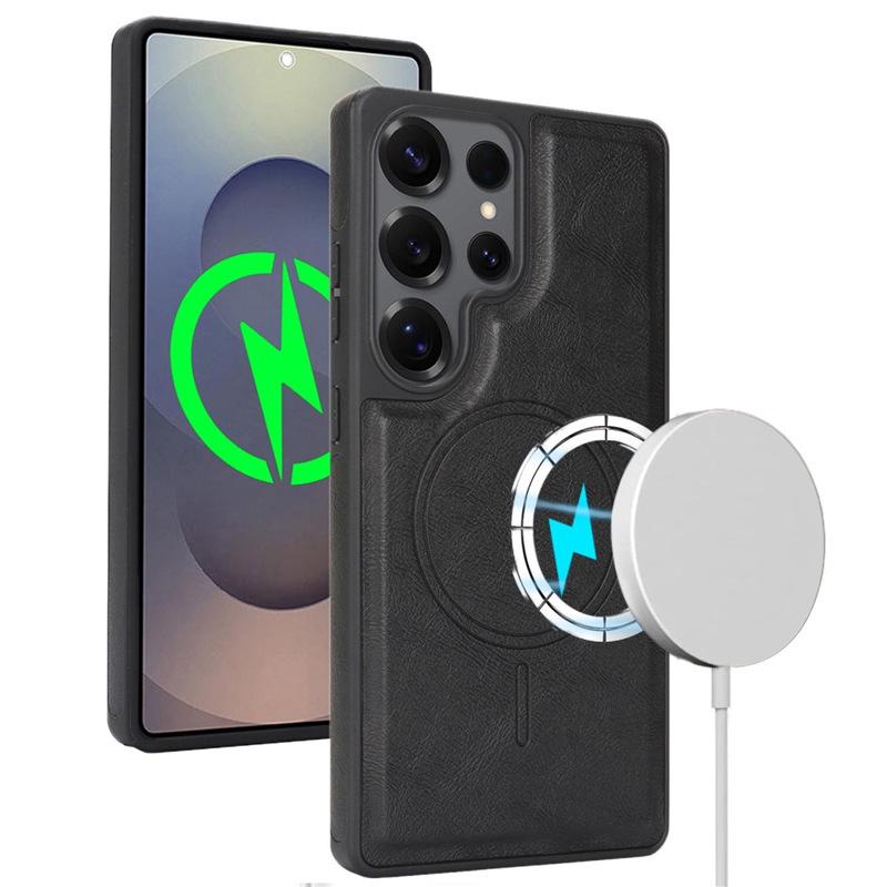 

Samsung S25 Ultra Magnetic Wallet Case - Protective Cover with Card Holder and Stand Samsung Galaxy S24