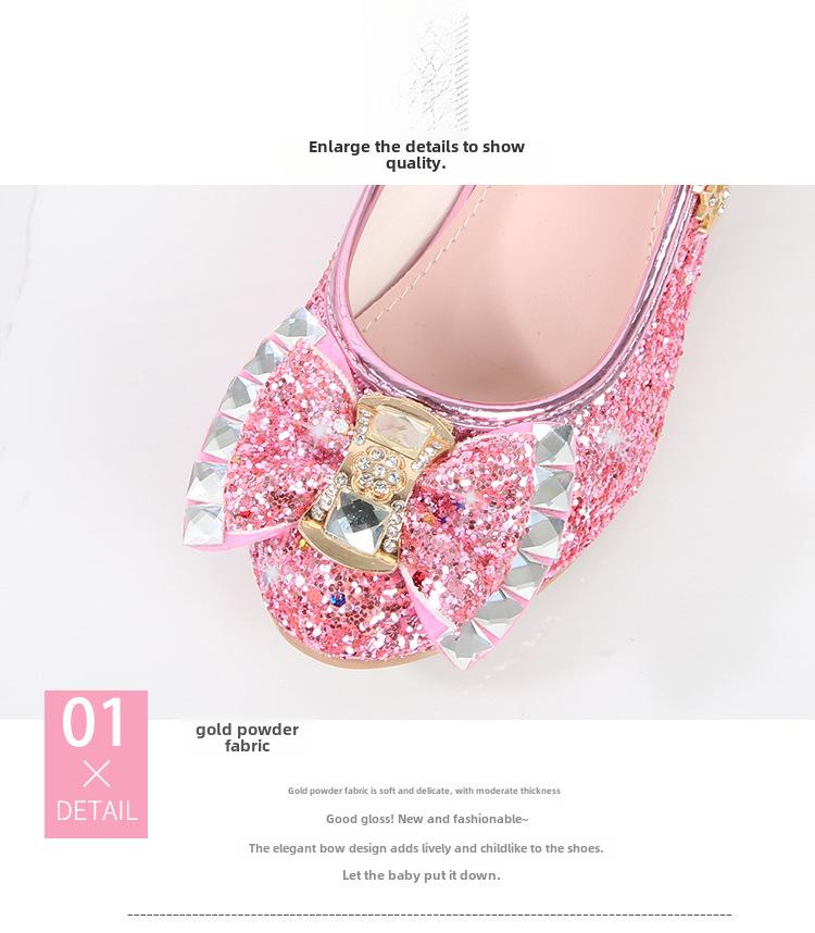 Tocuri înalte de cristal pentru fete, primăvara 2025, prințesă