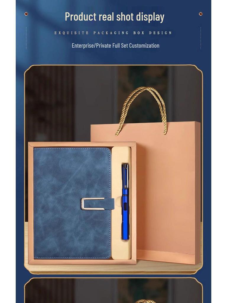 Luxury Logo Notebook Gift Set - Business Pages, Perfect for Corporate Souvenirs