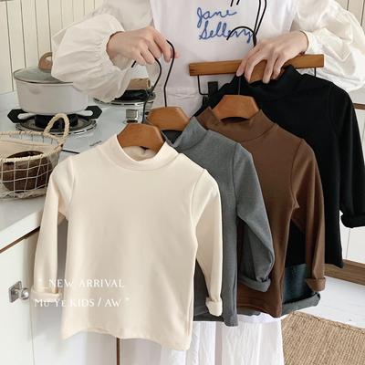 Kino Winter Jungen Koreanischer Stil Vielseitiges Halbhoher Kragen Basis-Layer Top