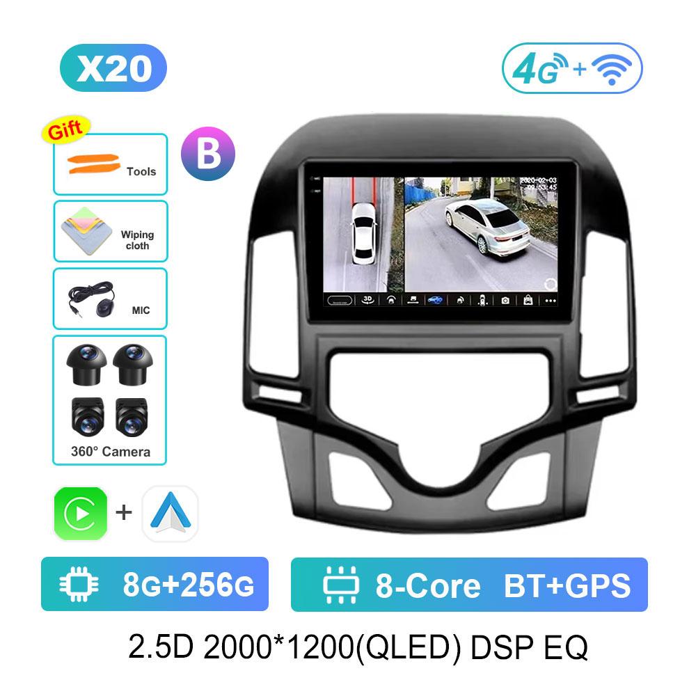 Android OS Car Radio Multimedia Player for Hyundai I30 2006 - 2011 WiFi GPS Navigation DSP Stereo Split Screen BT Head Unit