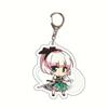 Anime Key Holder Eastern Project Mokou Kei Acrylic Keychain Bag Charm Anime Themed Collectible Toy