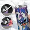 Stitch 20Oz Kubek Termiczny Ze Słomką Termos Na Dziecka Urodziny