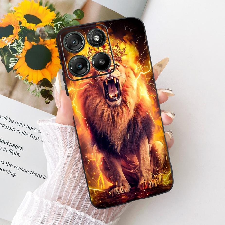 For Motorola Moto G15 G17 Power Case Cute Cat Fashion Painted Cover Soft TPU Phone Case For Moto G17 Power MotoG15 MotoG17 Shell