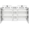 Bathroom Cabinet Set 3 Pcs 106 X 16 X 62.5 Cm Particleboard