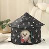 Oxford Cloth Stray Cat House Detachable Washable Cold Resistant Pet Nest for Cats and Dogs