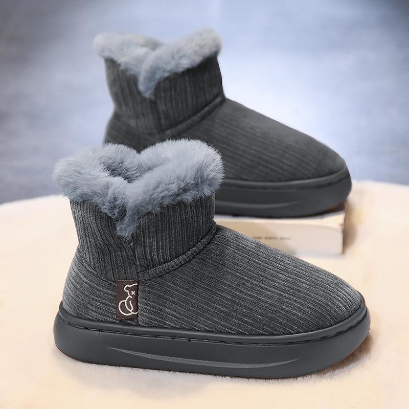 

New winter cotton shoes piled and thickened sports cotton shoes to keep warm 44-45 сірий колір