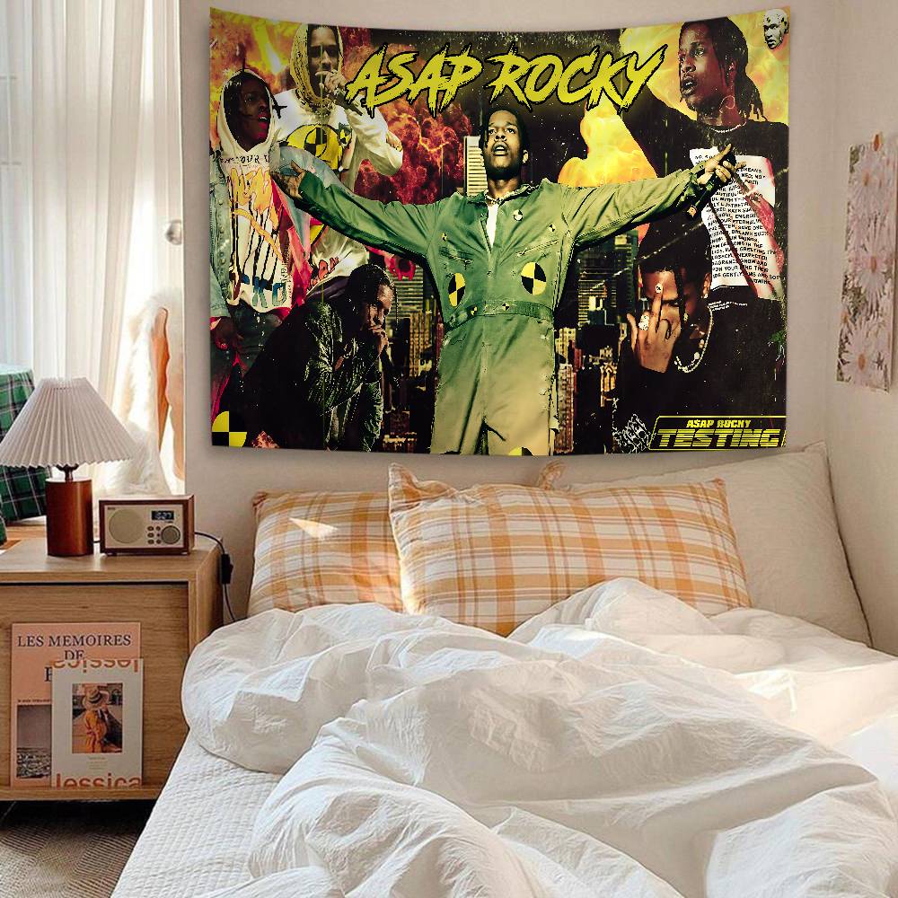 Hip Hop Rapper AsapRocky Hanging Bohemian Tapestry Bohemian Wall Tapestries Mandala Cheap Hippie Wall Hanging